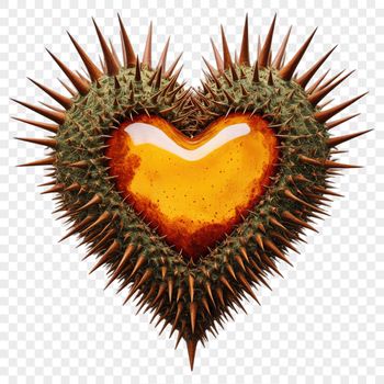 A high-resolution, transparent graphic of a love heart in a clean design, ideal for DIY projects and digital applications.
