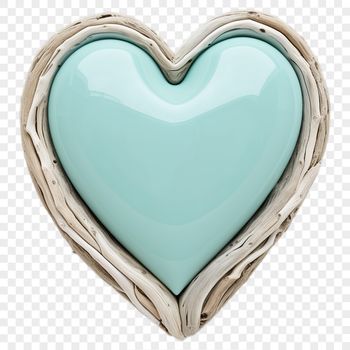 A large, high-resolution transparent PNG heart with a clear background.