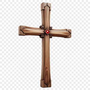A high-resolution transparent PNG image of a simple religious cross symbol.