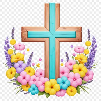 A transparent PNG image of a simple crucifix with a clear background, suitable for various designs and applications.