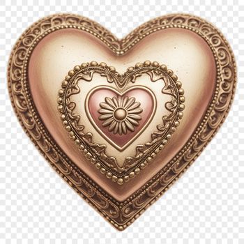 A high-resolution transparent heart symbol with a clear background for creative projects.