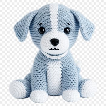 A high-resolution digital illustration of a cute puppy with a transparent background.