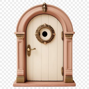 A whimsical fairy door with intricate details in high resolution.