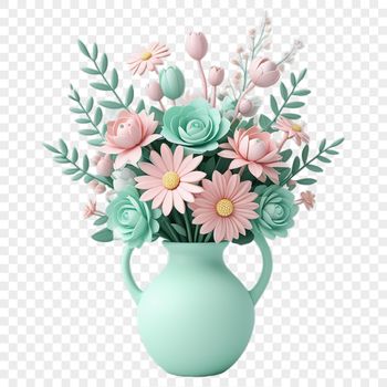 High-resolution floral bouquet with clear background suitable for commercial or personal use.