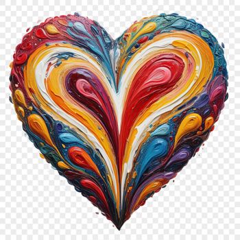 A large, transparent PNG icon featuring a stylized heart with a clear background.