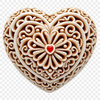 A simple, transparent heart symbol with a clear background, suitable for commercial or personal use.