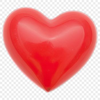 A high-resolution, transparent PNG heart symbol with a clear background.