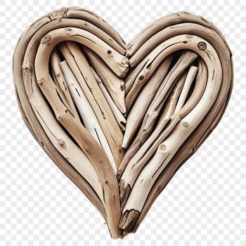 A high-resolution transparent PNG graphic of a love heart with a clear background.