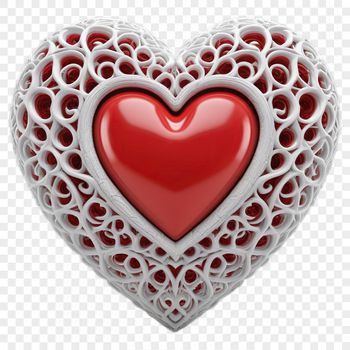 A high-resolution, transparent PNG heart graphic with a clear background.