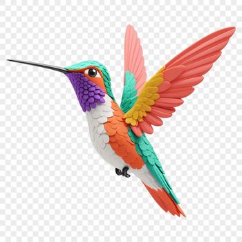 A close-up image of a hummingbird perched on a branch.