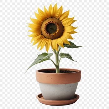 A large, high-resolution sunflower with a clear background, suitable for sublimation printing or commercial use.