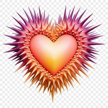 A large, transparent heart icon with a clear background in high resolution PNG format.