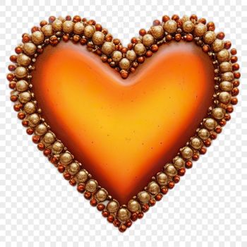 A high-resolution transparent heart icon on a clear background, suitable for commercial or personal use.