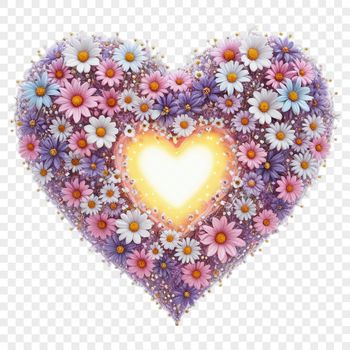 Heart graphic in transparent format, ideal for digital design projects.