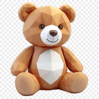 A high-resolution transparent teddy bear graphic suitable for sublimation printing or commercial use.