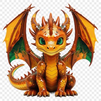 A detailed, clear graphic of a dragon in a large size, suitable for sublimation printing or web design use.