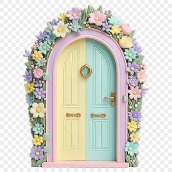 A small, ornate doorway with a delicate handle and subtle patterns, suitable for personal or commercial use.