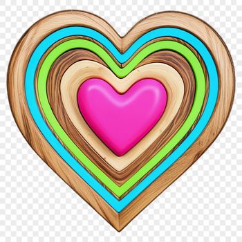 A transparent PNG heart symbol with a clear background, suitable for commercial or personal use in various designs.