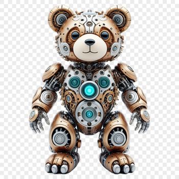 A high-resolution PNG image of a cute stuffed teddy bear on a transparent background.