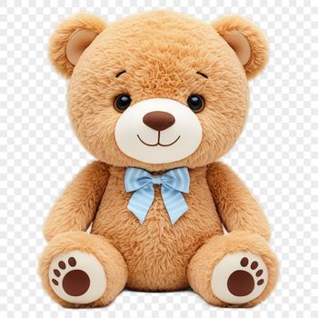 A high-resolution transparent teddy bear illustration suitable for commercial and personal use.