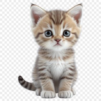 A small domestic cat with fur and eyes visible, suitable for personal or commercial use in various design projects.
