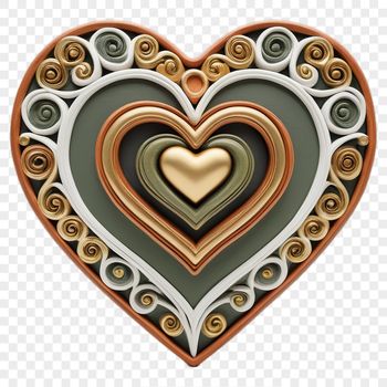 A transparent PNG icon featuring a stylized heart symbol suitable for various digital applications and personal use.