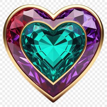 A high-resolution heart graphic with a clear background and transparent edges.