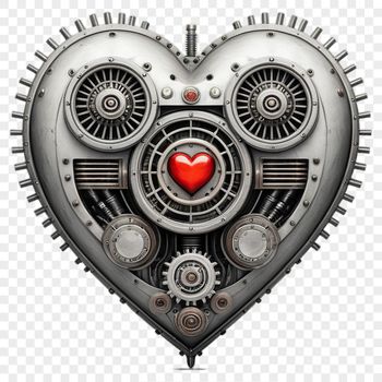A simple transparent PNG icon of a love heart with a clear background.