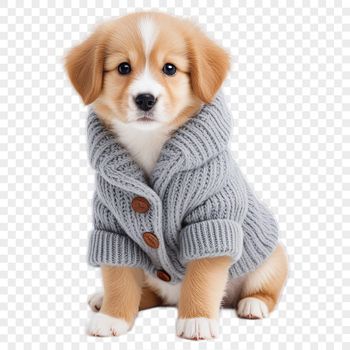 A colorful illustration of a playful puppy suitable for sublimation printing or web design use.