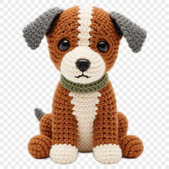A cute, high-resolution image of a small puppy with a clear transparent background.