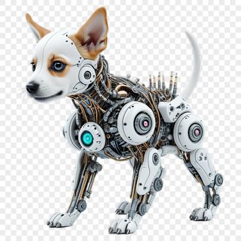 Cute puppy illustration with transparent background, suitable for sublimation printing or commercial use.