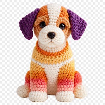 A close-up photograph of a playful puppy with a clear background, suitable for sublimation and high-resolution printing.