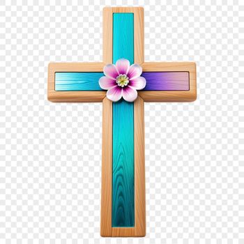 A simple crucifix with a clear background, suitable for various designs.