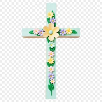 A clear, transparent PNG image of a crucifix on a white background.