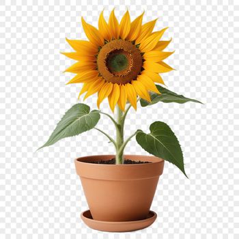 A large, high-resolution sunflower in a clear background, suitable for commercial and personal use.