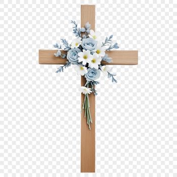 A high-resolution transparent png image of a crucifix, ideal for various personal and commercial uses.