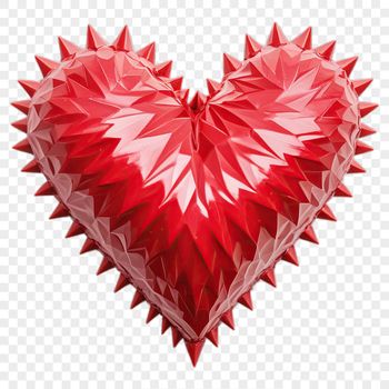 A transparent PNG heart icon with a clear background, suitable for commercial or personal use.
