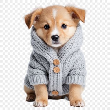 A high-resolution PNG image of a cute puppy with a clear transparent background, suitable for commercial or personal use.