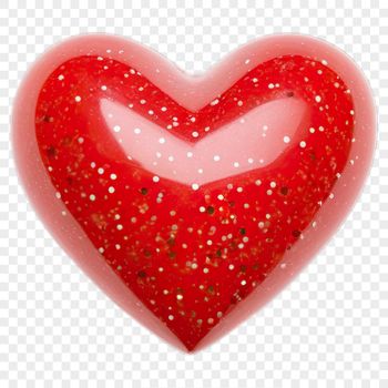 Heart symbol with clear background and transparent edges, ideal for print and digital applications.