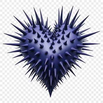A transparent PNG heart with a clear background, ideal for commercial or personal use in various designs.