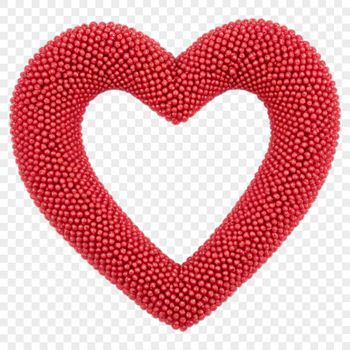 A simple heart shape with a clear background.