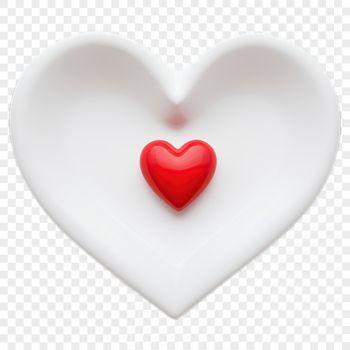A high-resolution PNG image of a transparent heart symbol with a clear background.
