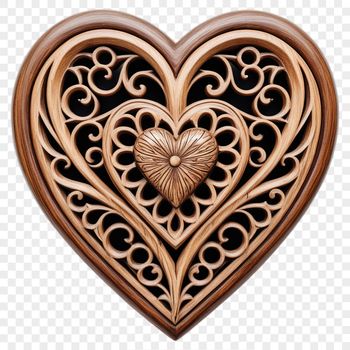 A simple, transparent heart icon with a clear background, suitable for commercial or personal use in designs.
