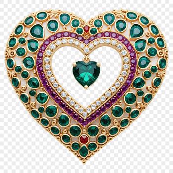 A high-resolution transparent heart graphic with a clear background, suitable for various commercial and personal uses.