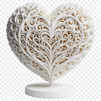 A large, transparent PNG heart icon with a clear background, suitable for sublimation or print.