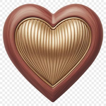 A high-resolution, transparent love heart icon with a clear background.