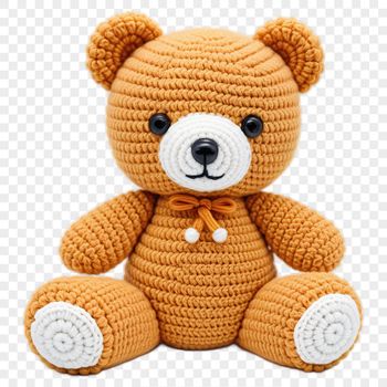 A high resolution transparent teddy bear image with clear background suitable for sublimation and commercial use.