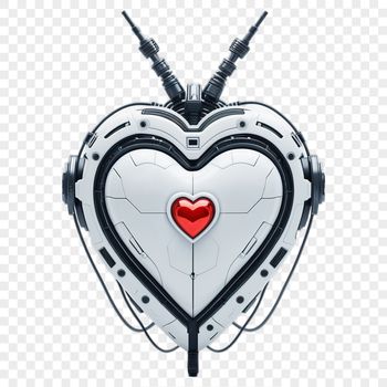 A transparent PNG heart with a clear background, suitable for commercial or personal use in various designs.