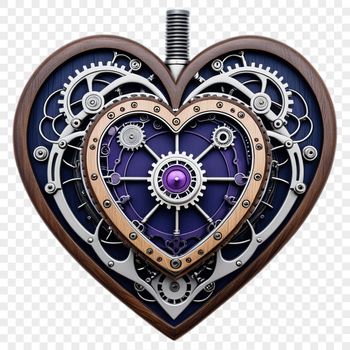 A simple, transparent heart icon with a clear background, suitable for various designs and creative projects.