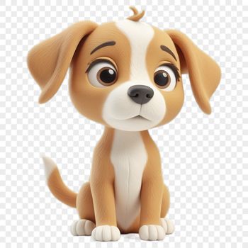 A high-resolution transparent PNG image of an adorable dog.